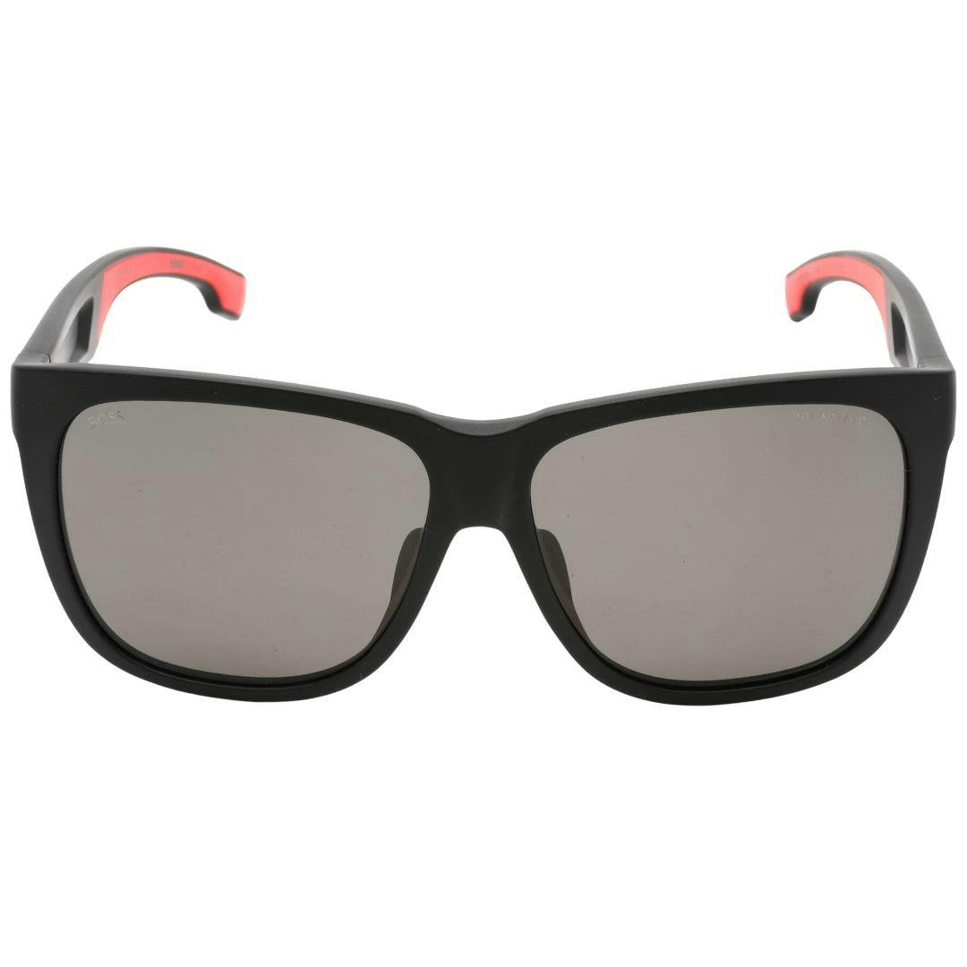 Hugo Boss Men's Black/Red Sunglasses - One Size - 100% Mixed