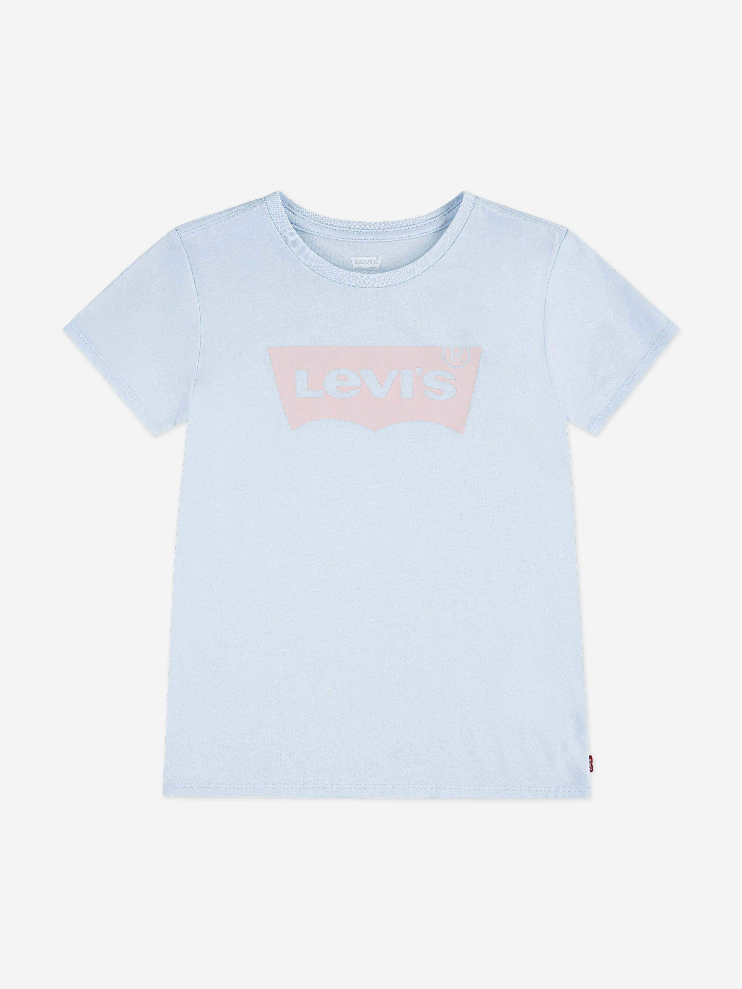 Levi's Kids Wear Girls Blue Levi's Batwing T-Shirt In - 12 Yrs