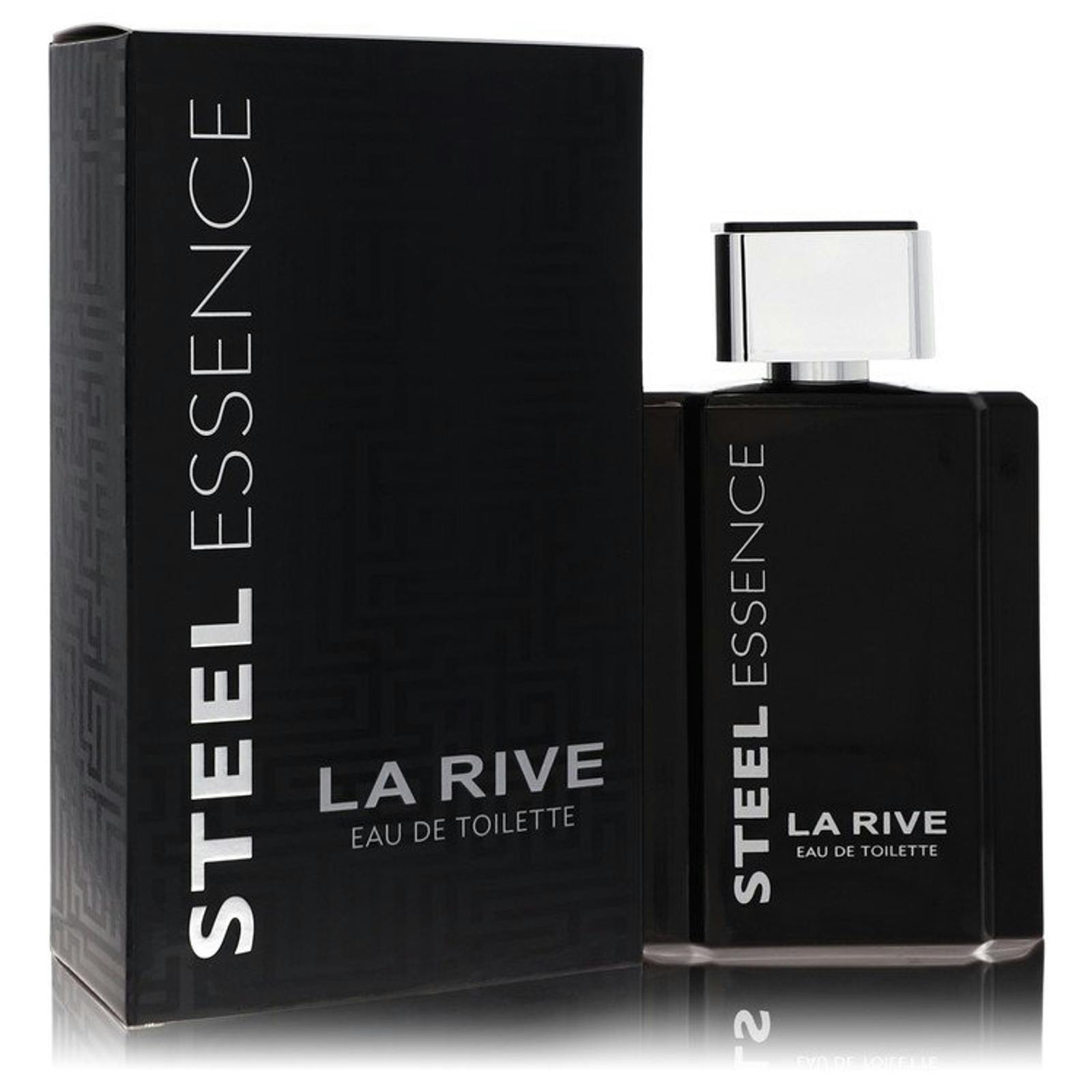 La Rive Men's Black/Silver Steel Essence Eau De Toilette 100 Ml - 100 Ml