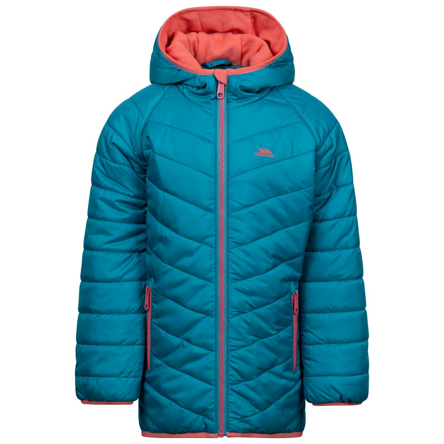 Trespass Light Kids Valard Quilted Jacket - Teal - 11-12 Years - Teal