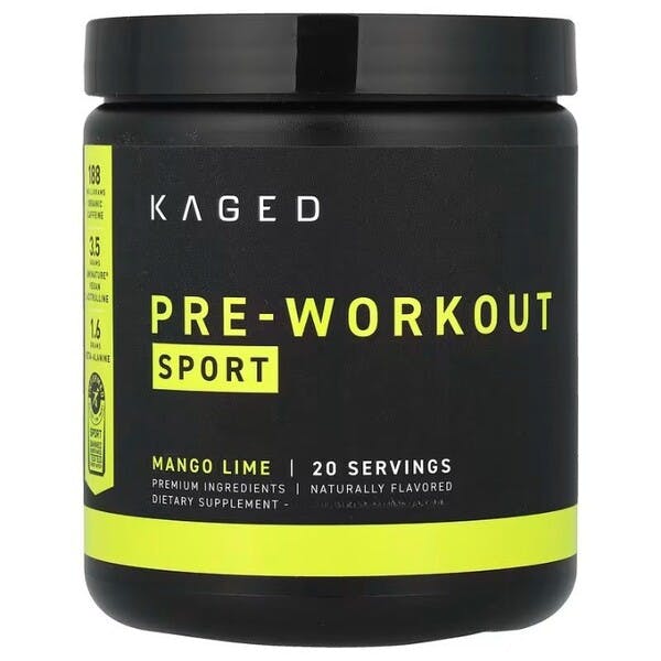 iHerb UK - Kaged , Pre-Workout, Sport Mango Lime, 9.45 Oz (268 G) - Image 4