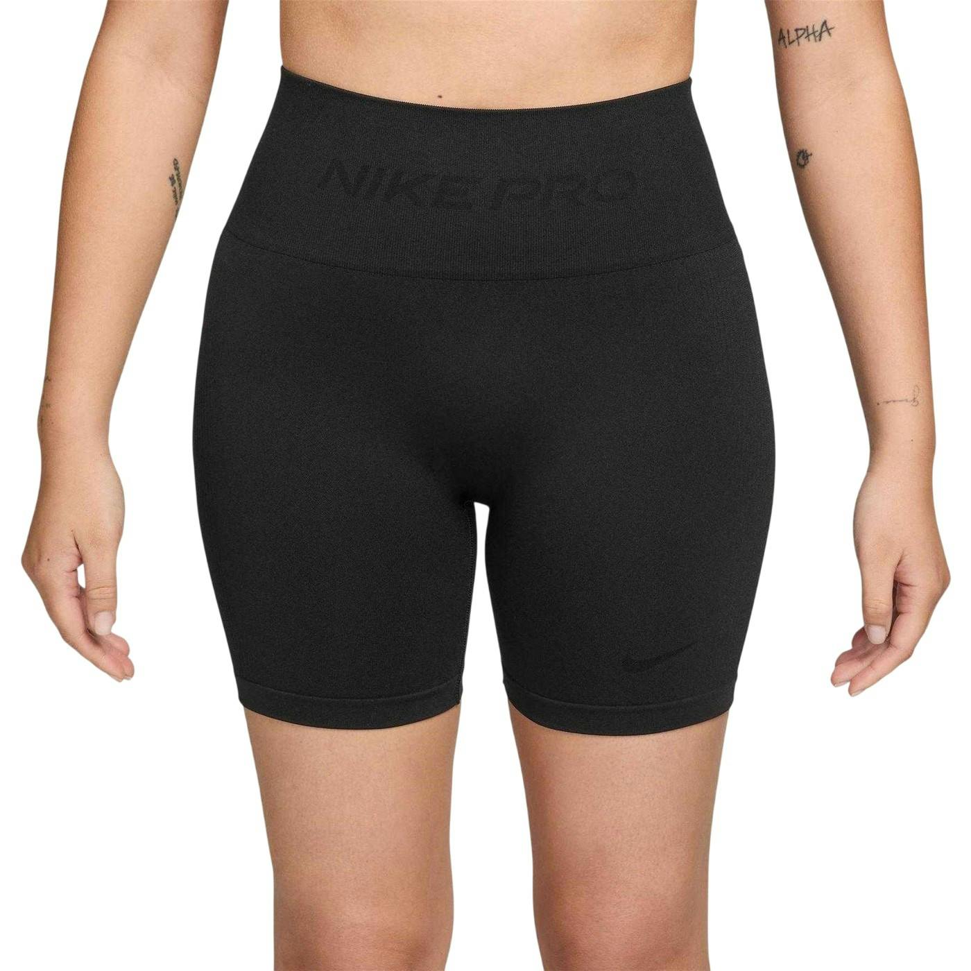 Nike Women's Black Performance Shorts - 14 Uk - 83% Polyester/17% Spandex