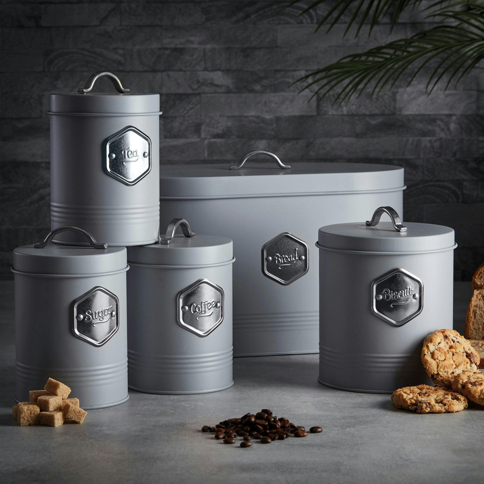 Cooks Professional 5 Piece Kitchen Storage Set | Grey / Silver - Image 4