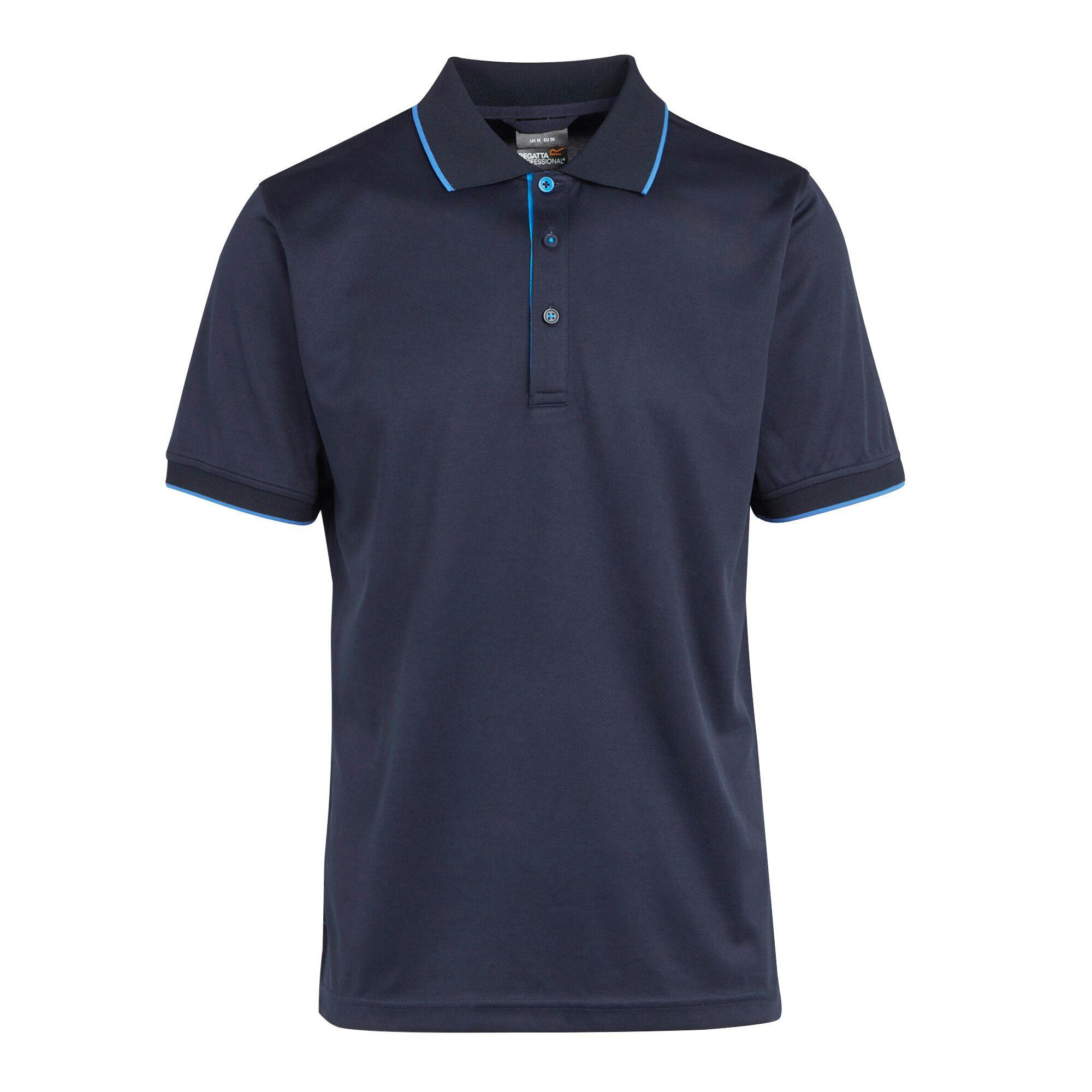 Regatta Men's Professional Short-Sleeved Polo Shirt - Navy/French Navy - S - Navy/French Navy - 100% Mixed