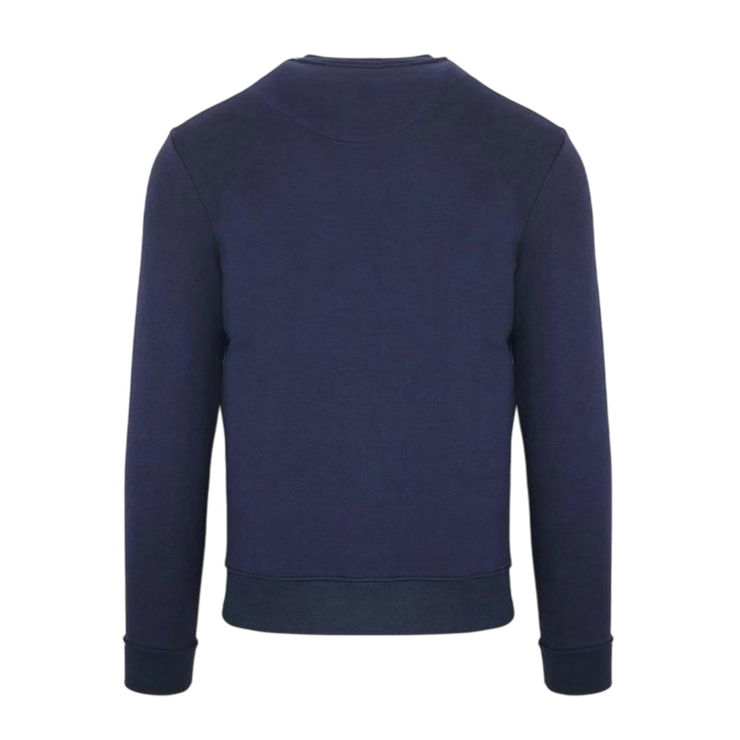 Aquascutum Men's Lettering Crew Neck Sweatshirt - Navy - Xxl - Navy - 100% Cotton