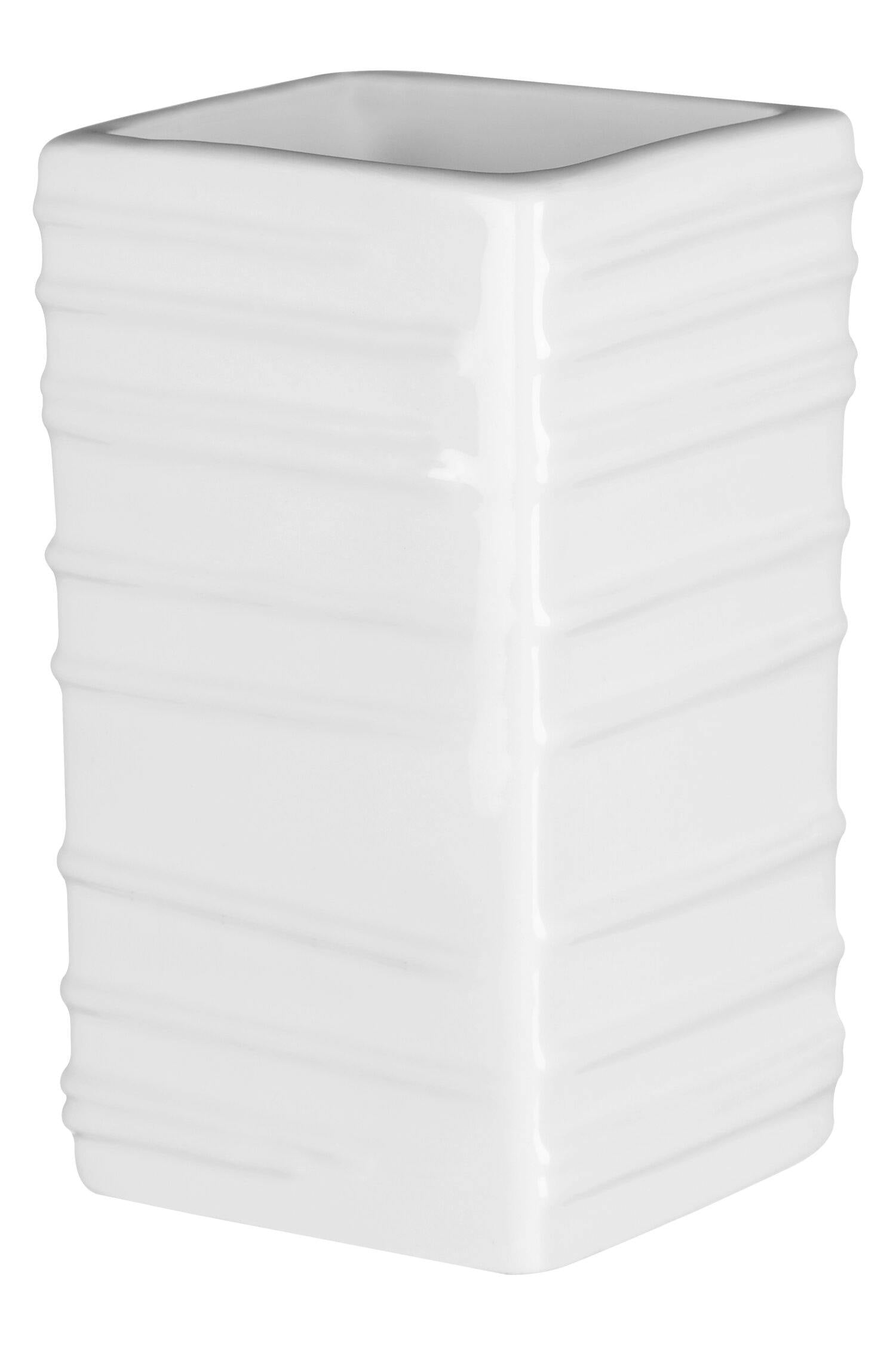 Essentials By Premier White Moon Ceramic Bathroom Tumbler