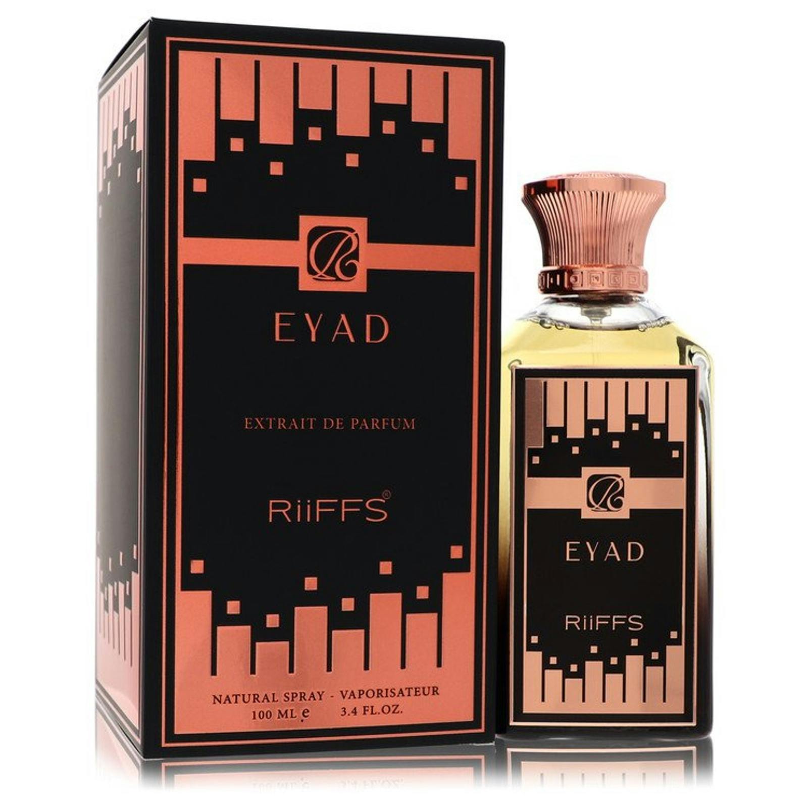 Riiffs Unisex Black/Gold Eyad Perfume Spray 100 Ml - 100 Ml