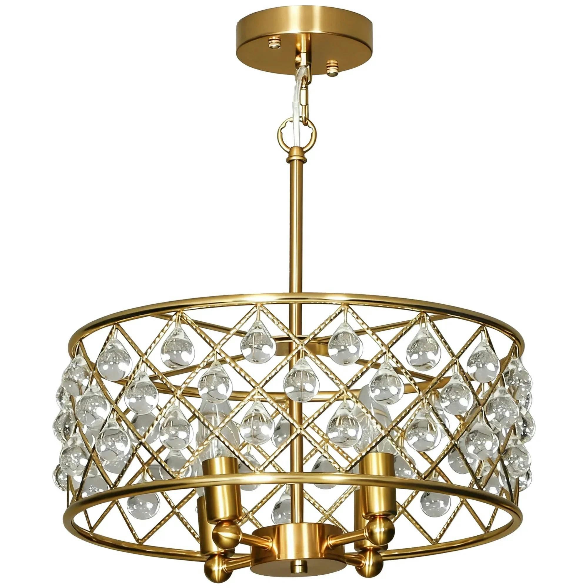 Rackhams Gold 51 Crystallite Four-Bulb Chandelier - Tone - Tone - Image 5