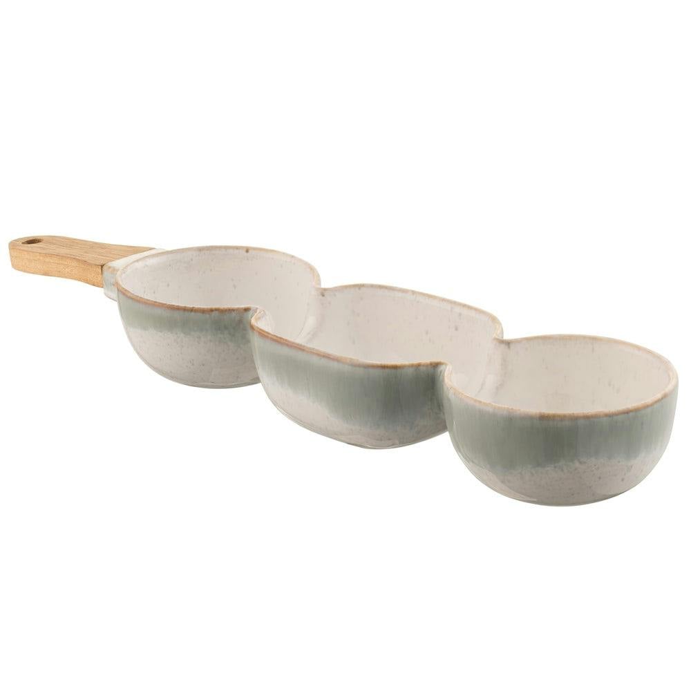 Rackhams Blue/Grey Tivoli Snack Server