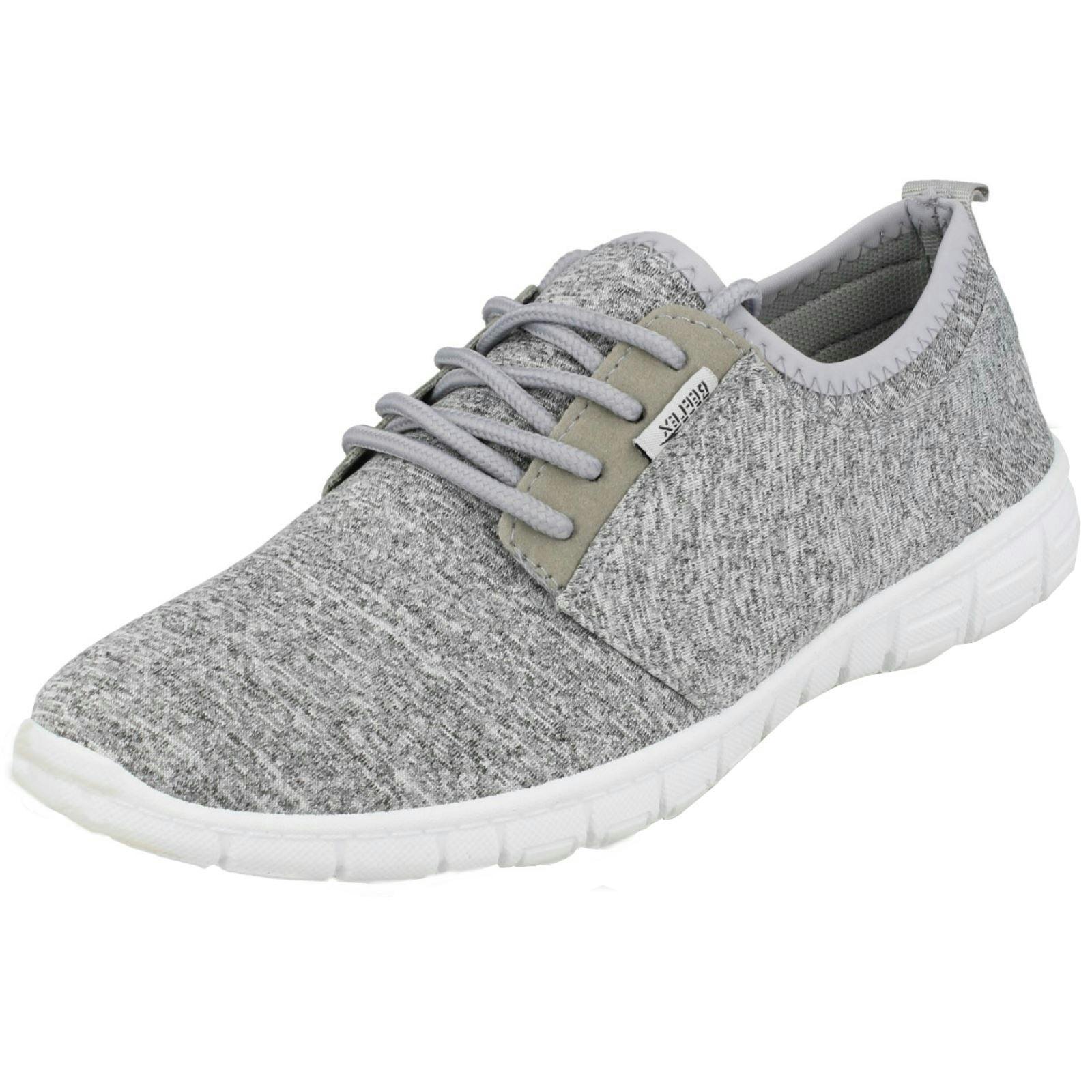 Reflex Women's Grey Lace Up Casual Pumps - Uk 3