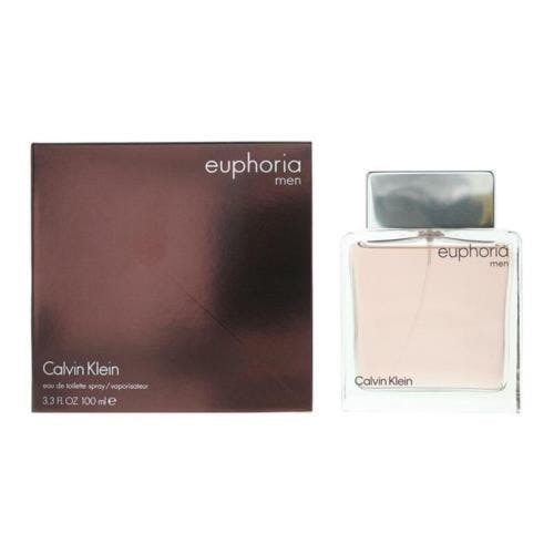 Calvin Klein Men's Black/Amber Euphoria 100Ml Eau De Toilette Edt Spray For Him