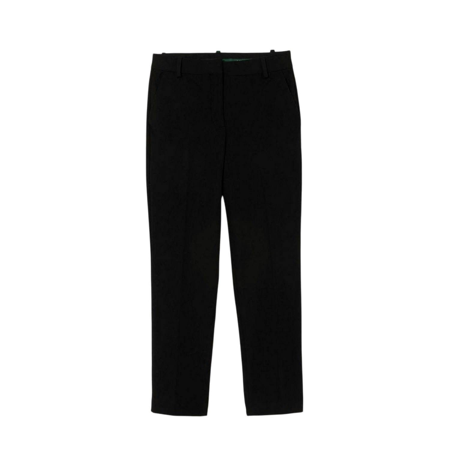 Lacoste Women's Black Cotton Chinos - 8 Uk R - 97% Cotton/3% Elastane