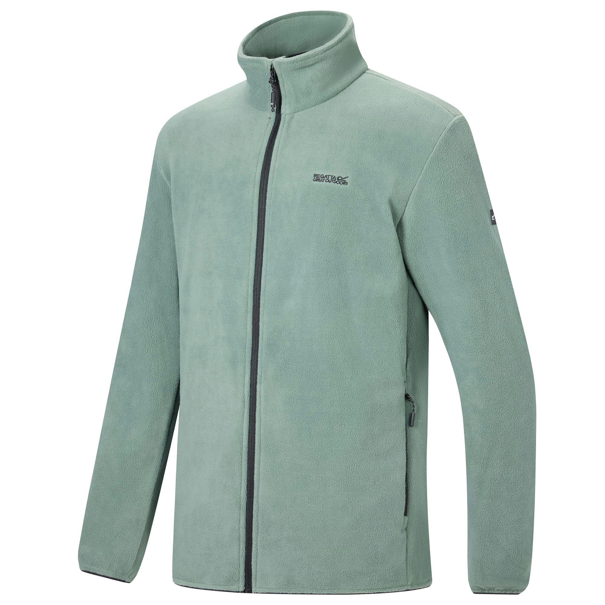 Regatta Men's Dark/Green Harrow Full Zip Fleece Jacket - Forest - 4XL - Forest - 70% Polyester/30% Recycled Polyester