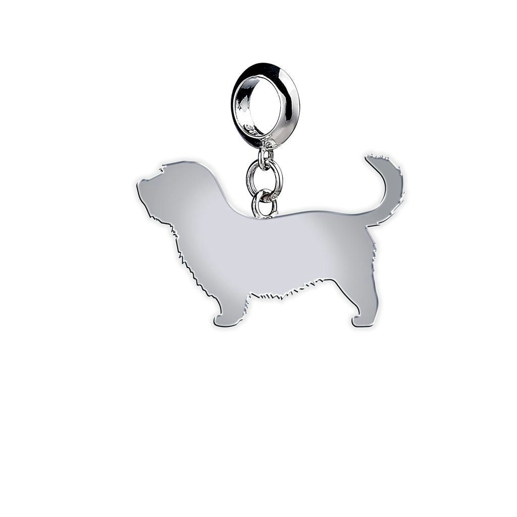 Mylee London Silver Glen Of Imaal Terrier Silhouette Charm - Slider Charm - No
