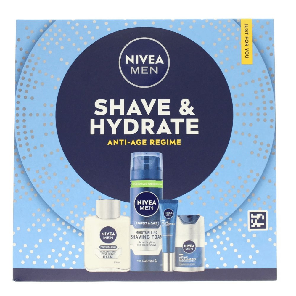 Nivea Men's Cream Shave & Hydrate 4Pc Gift Set