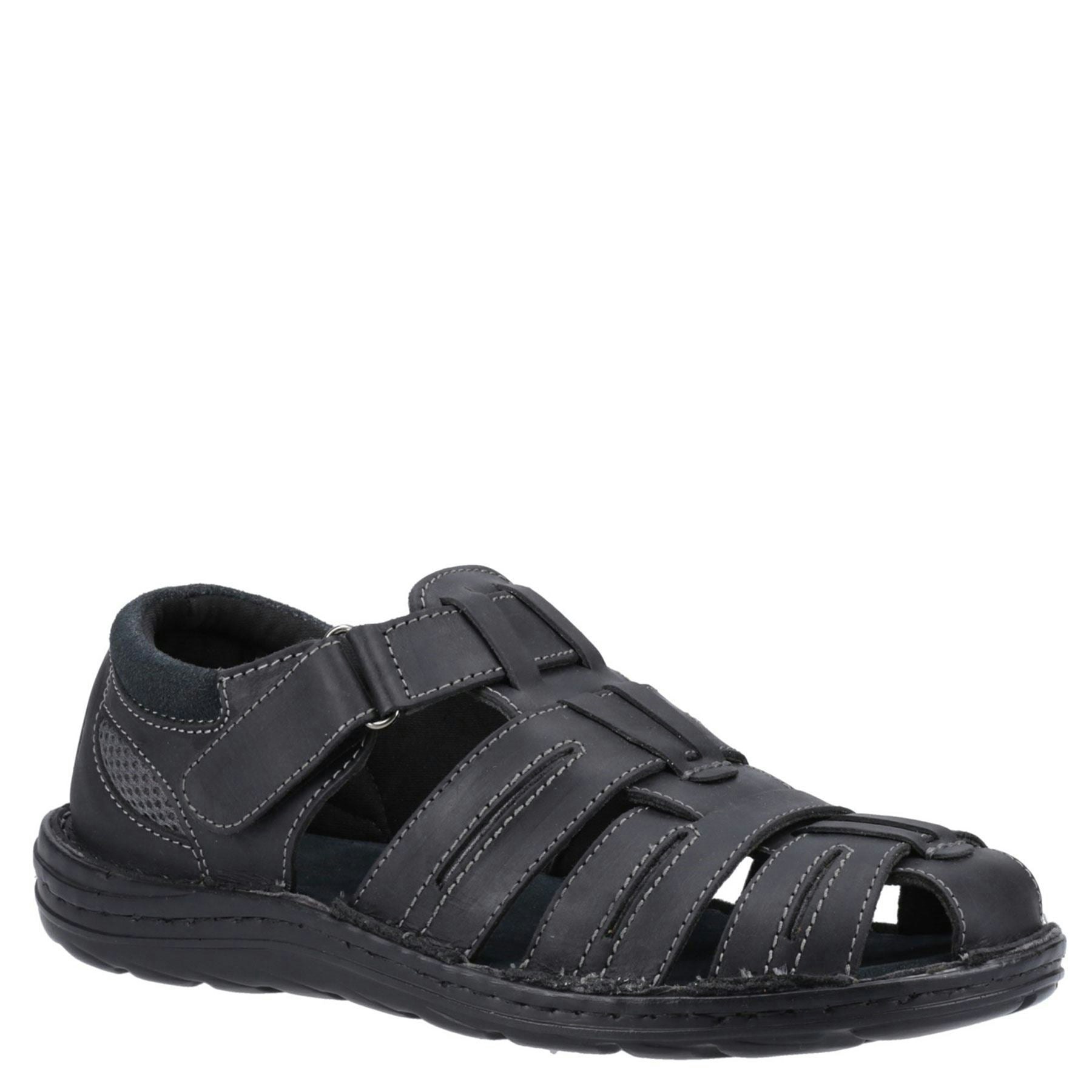 Hush Puppies Men's Black Albert Fisherman Sandals - 11 Uk