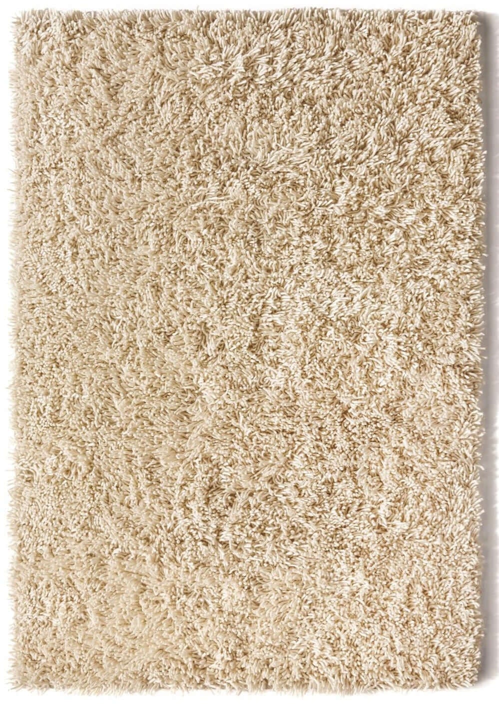 The Rugs Ivory Imperial Shaggy Pile Wool Rug - 160X230 Cm