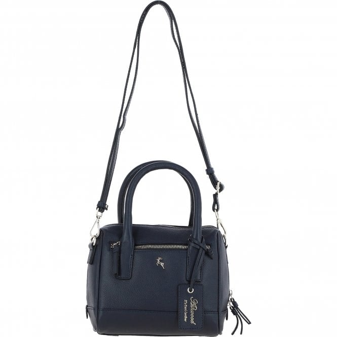 Ashwood Women's Navy Leather Tote Crossbody Bag Cotwold : 64064 Si - Image 2