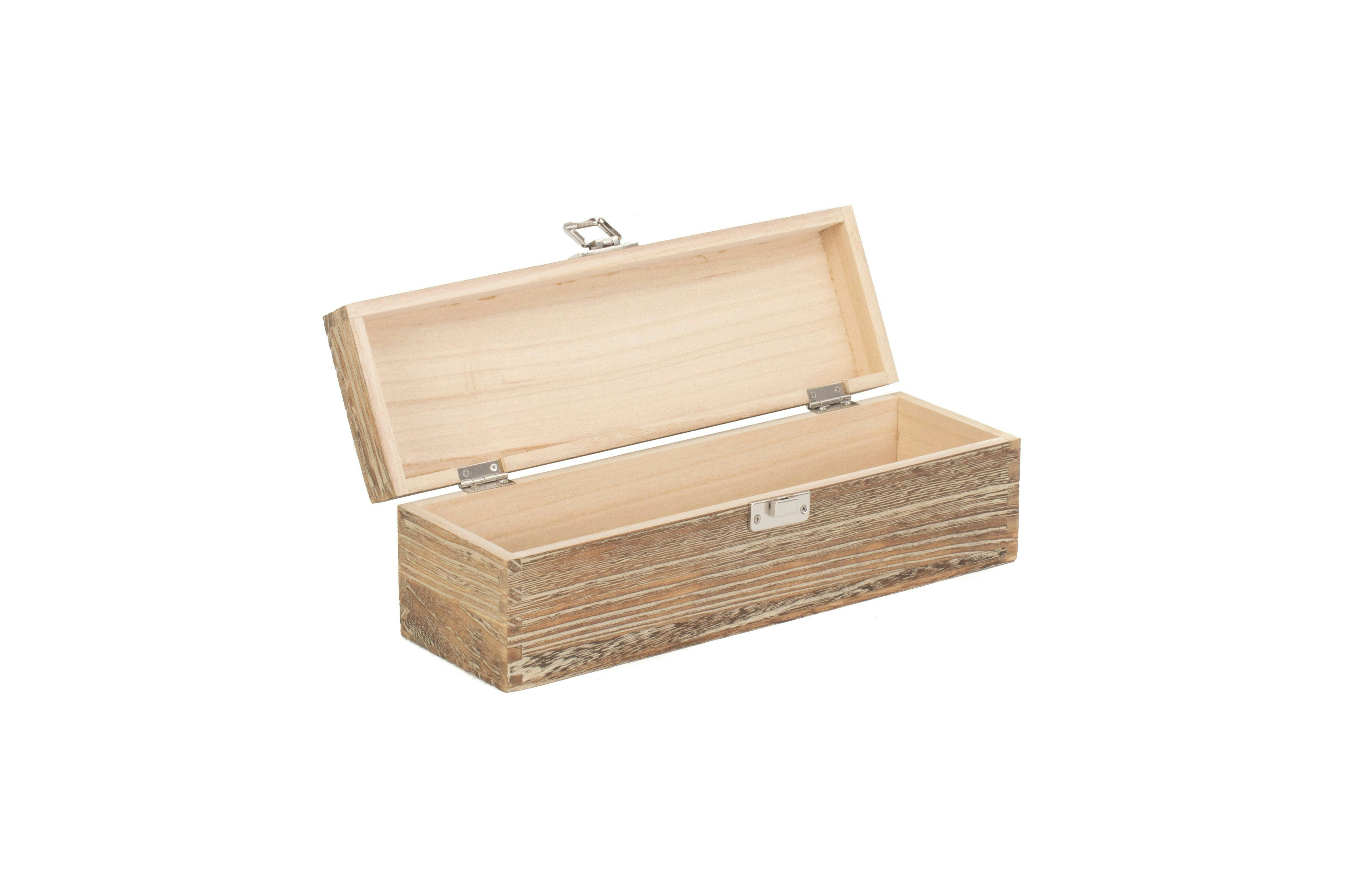 Rackhams Red/Grain Single Bottle Oak Effect Wooden Display Box - Small