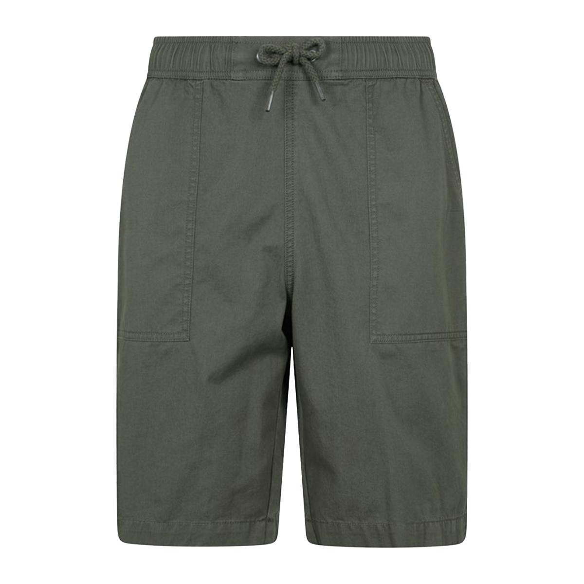 Mountain Warehouse Men's Green Dale Shorts - Khaki - 28R - Khaki - 100% Cotton