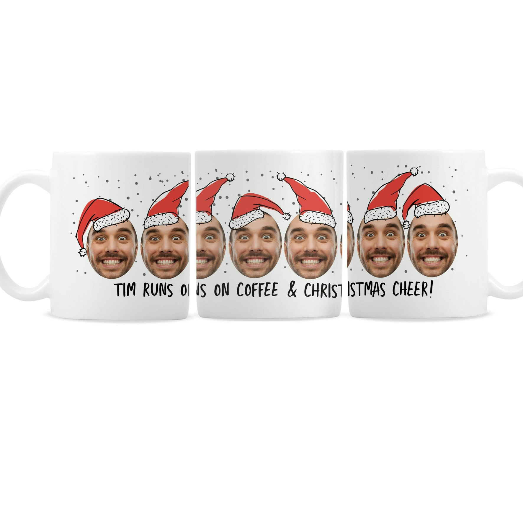 Personalised Memento Company Personalised Photo Upload Santa Mug