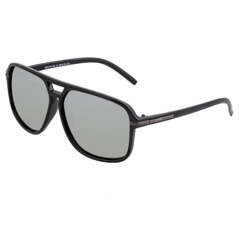 Simplify Black/Silver Reed Polarized Sunglasses