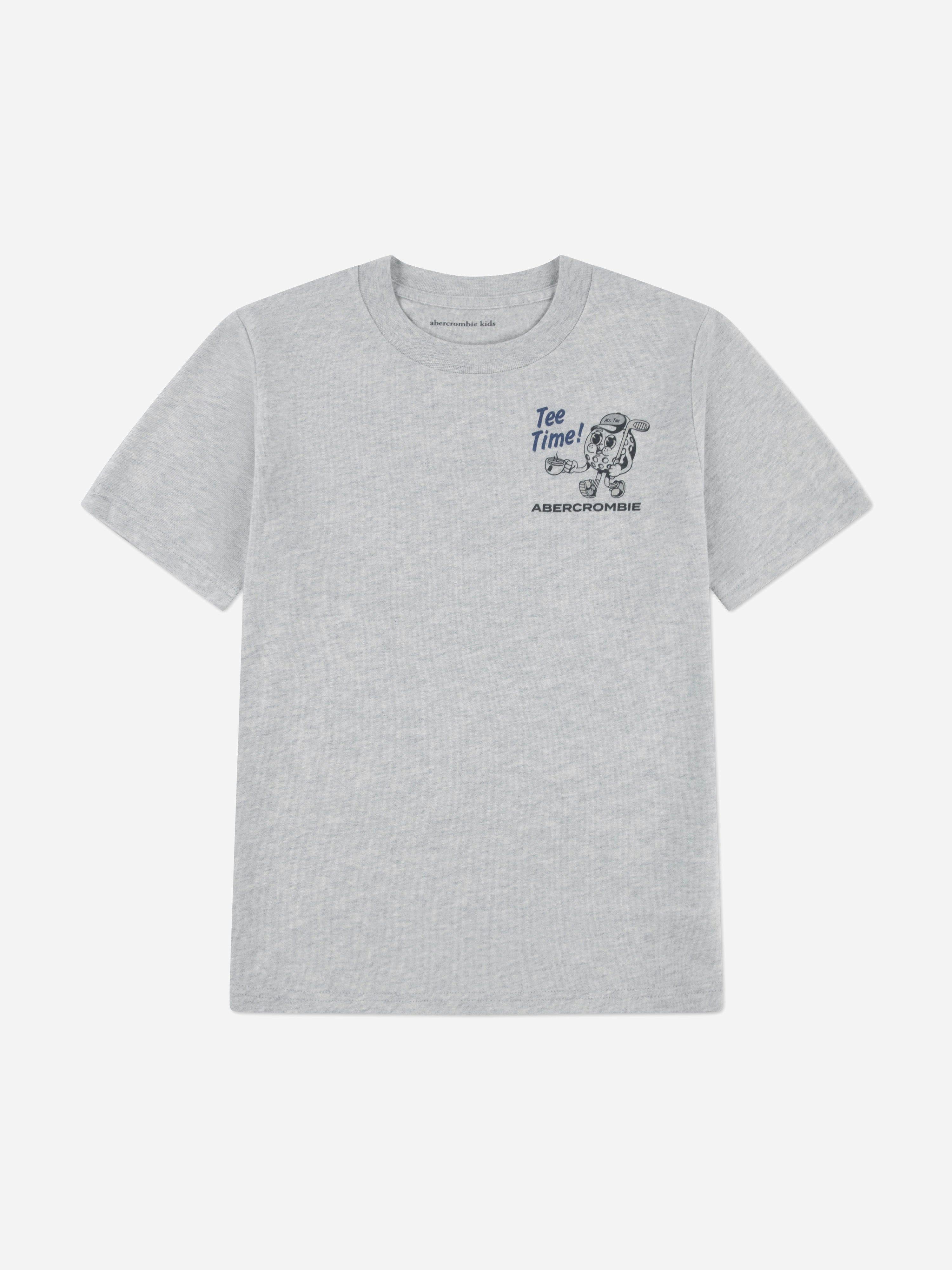 Abercrombie & Fitch Boys Grey Tee Time T-Shirt In - 15 - 16 Yrs