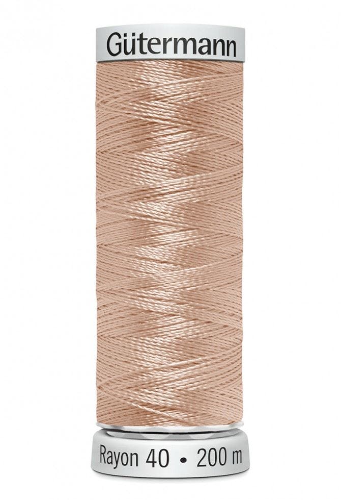 Gutermann No 40 Sulky Rayon Embroidery Thread 200M Rayon Thread Suitable For Embroidery - 1017 - 200 Metres
