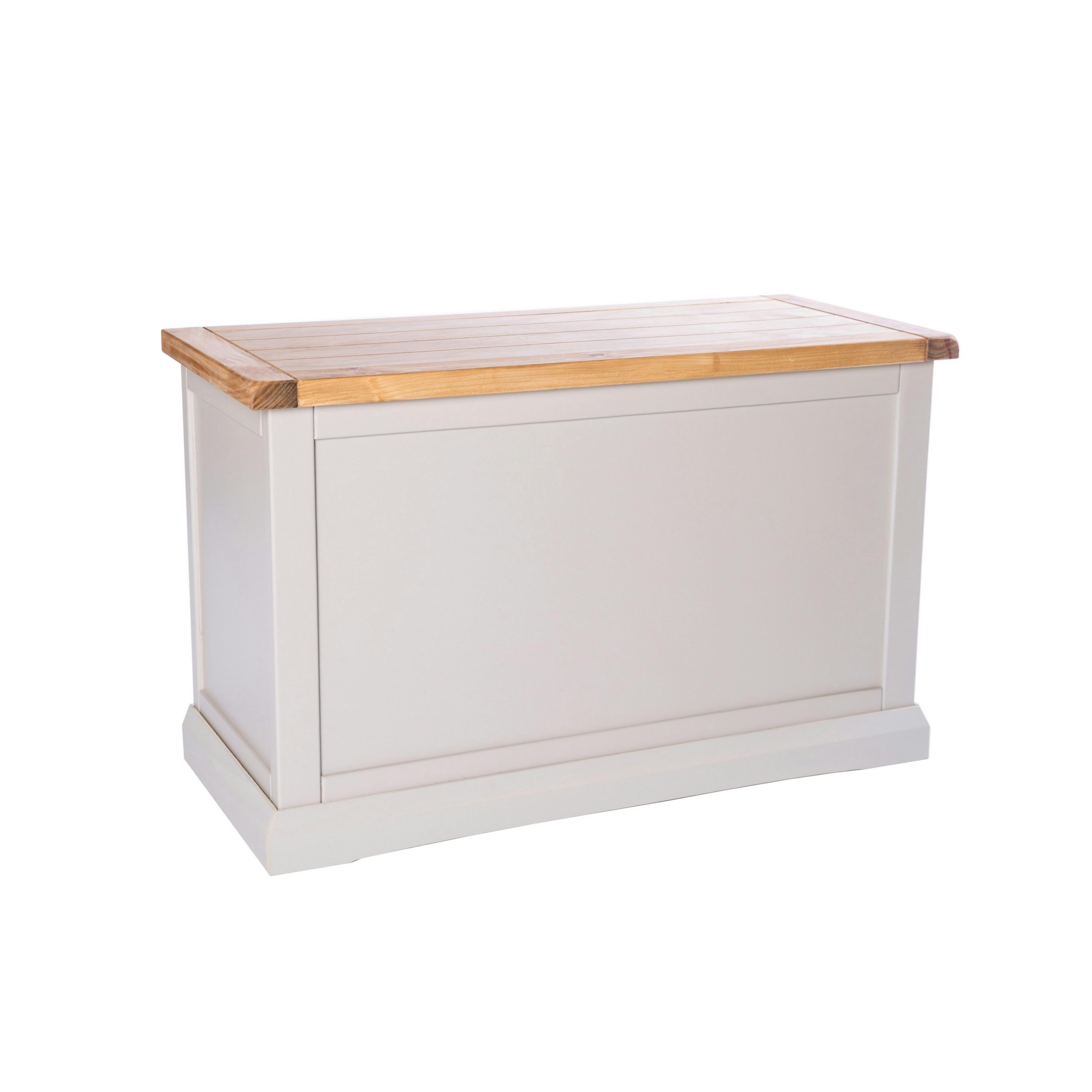 Rackhams Light/Grey Loreo Blanket Box Ottoman