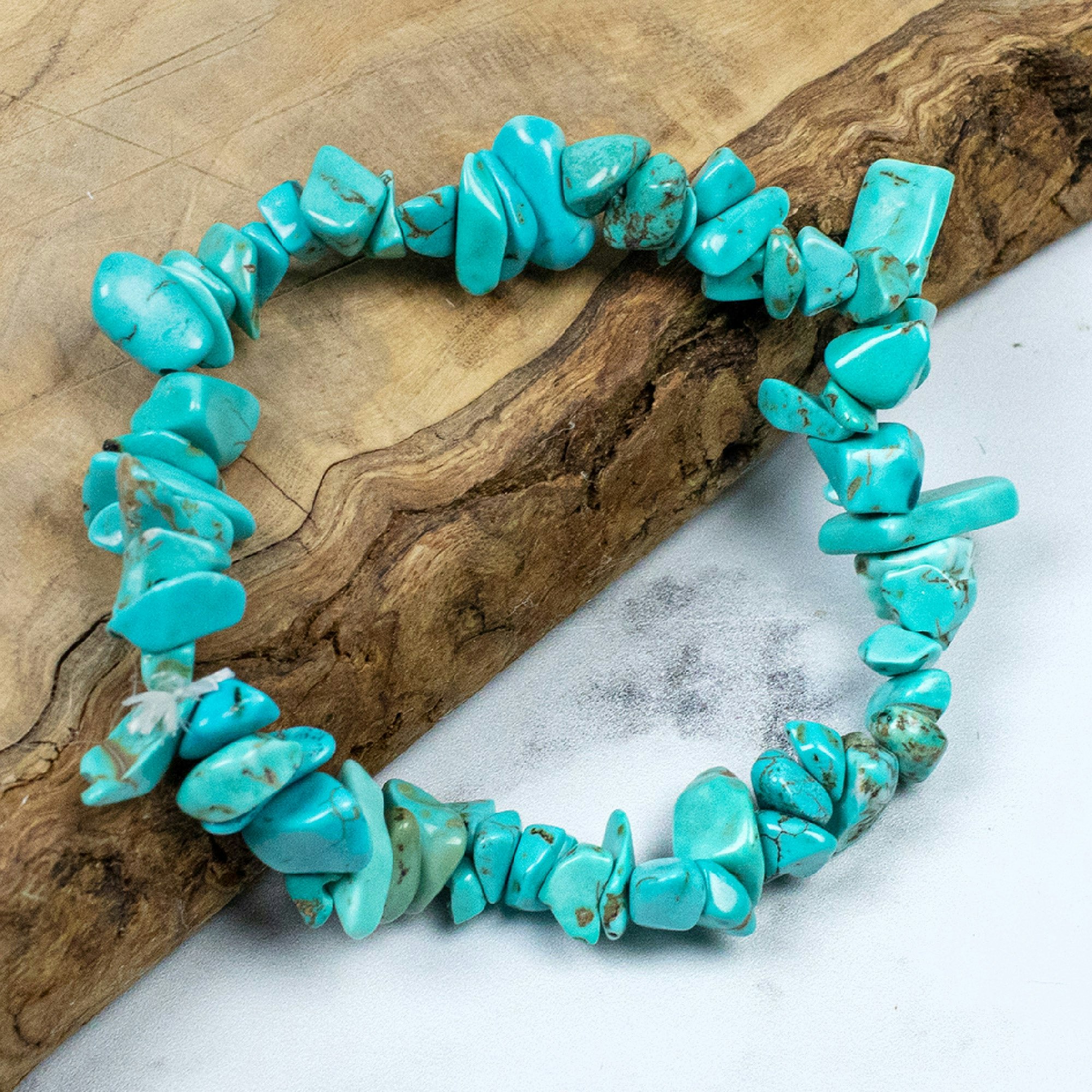 Myga Turquoise Stone Chip Bracelet