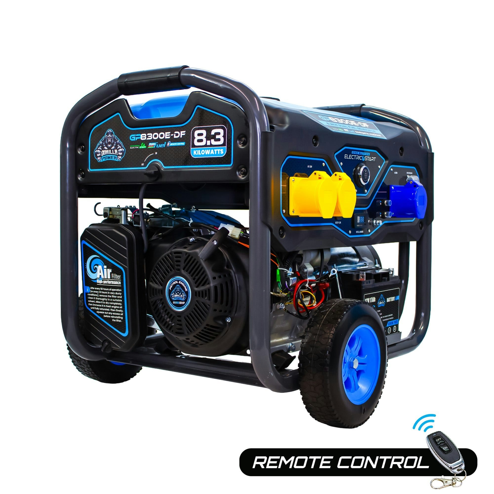 Equip2clean Gorilla Power 8300W Dual-Fuel Generator With Electric Start - Gp8300e-Df - High-Capacity & Reliable Power
