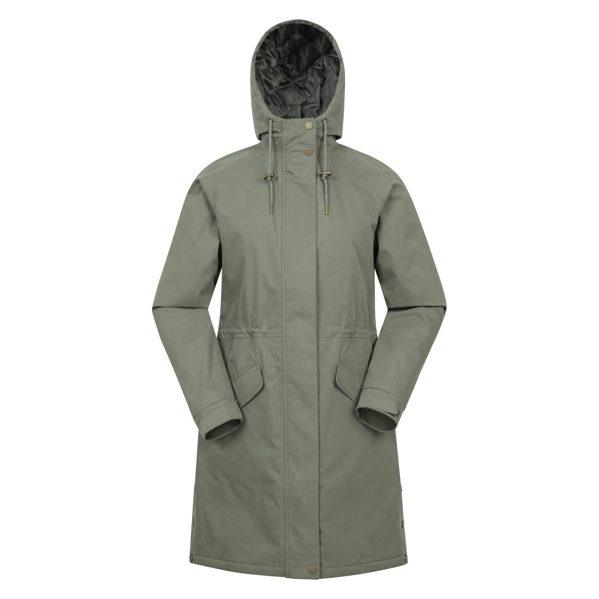 Mountain Warehouse Women's Green Polperro Lightweight Padded Waterproof Jacket - Khaki - 18 Uk - Khaki - 100% Mixed