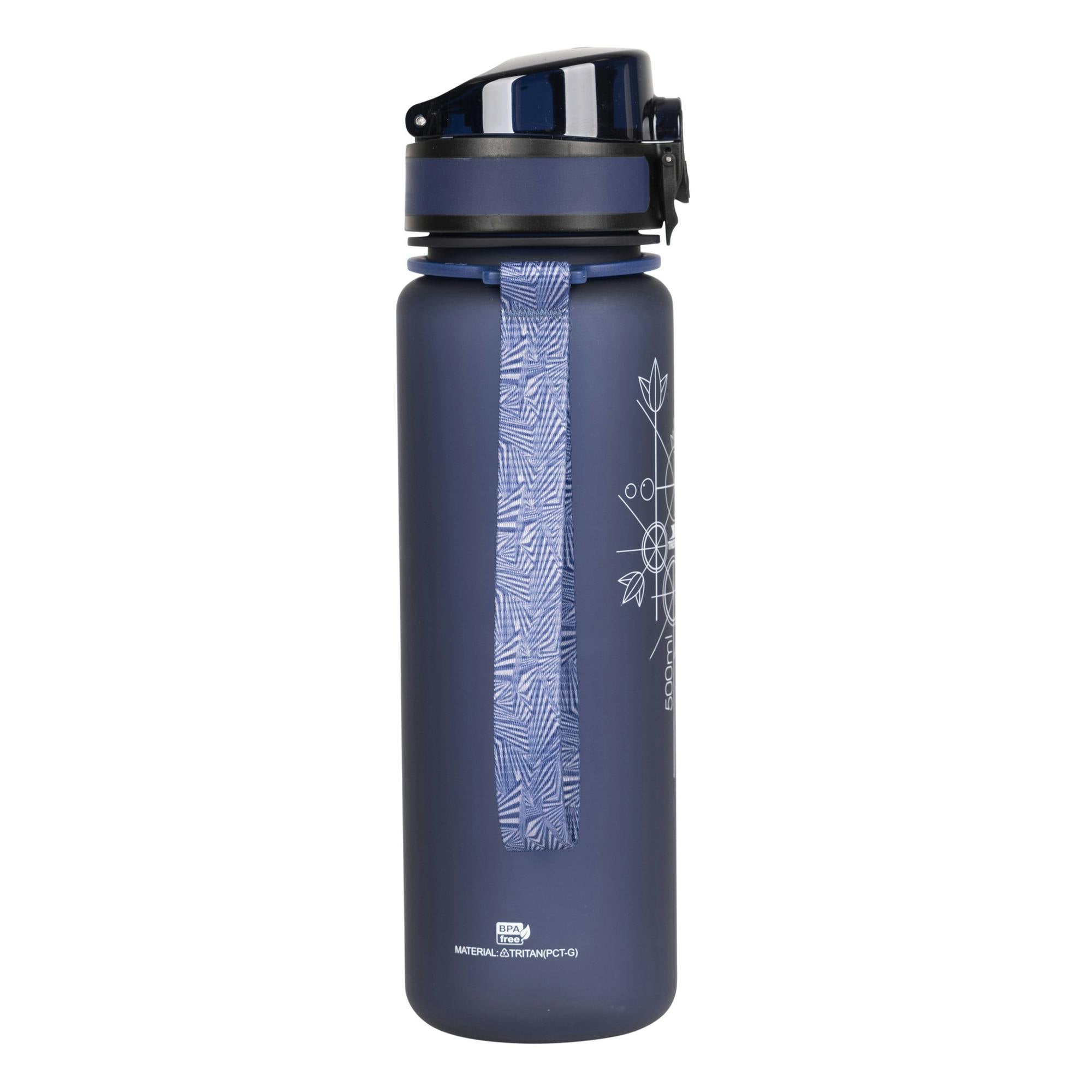 Trespass Unisex Dark Blue Flintlock Sports Bottle In - Image 4