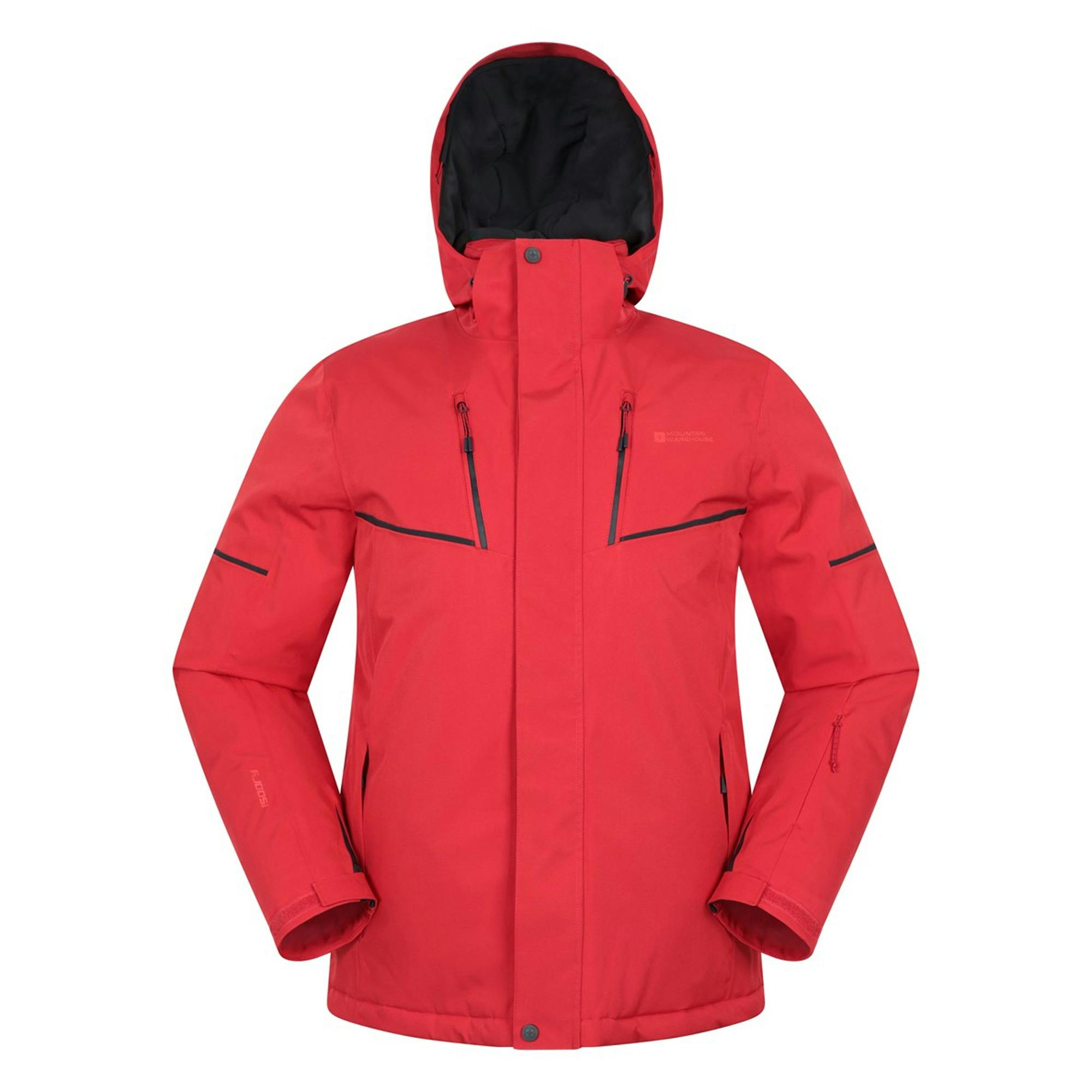 Mountain Warehouse Men's Red Galactic Iii Extreme Ski Jacket - Xs - 94% Polyester/6% Elastane