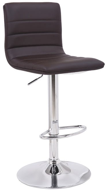 Rackhams Aldo Swivel Kitchen Barstool With Adjustable Height And Chrome Base