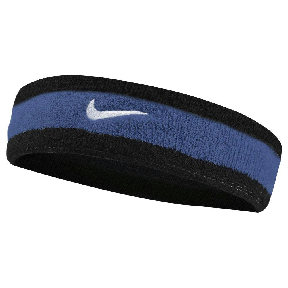 Nike Black/Blue Swoosh Headband