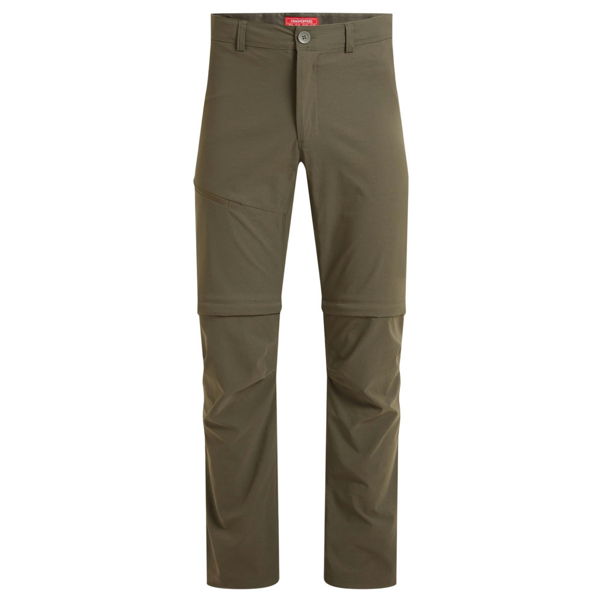 Craghoppers Men's Green Nosilife Pro Iii Convertible Trousers - Woodland - 38R - Woodland - 100% Mixed