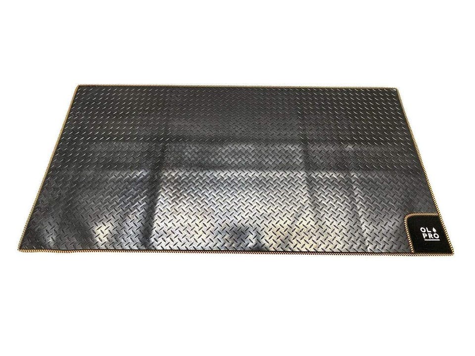 Olpro Black/Orange Awning Tunnel Mat 1500Mm X 800Mm Rubber With Edge Trim