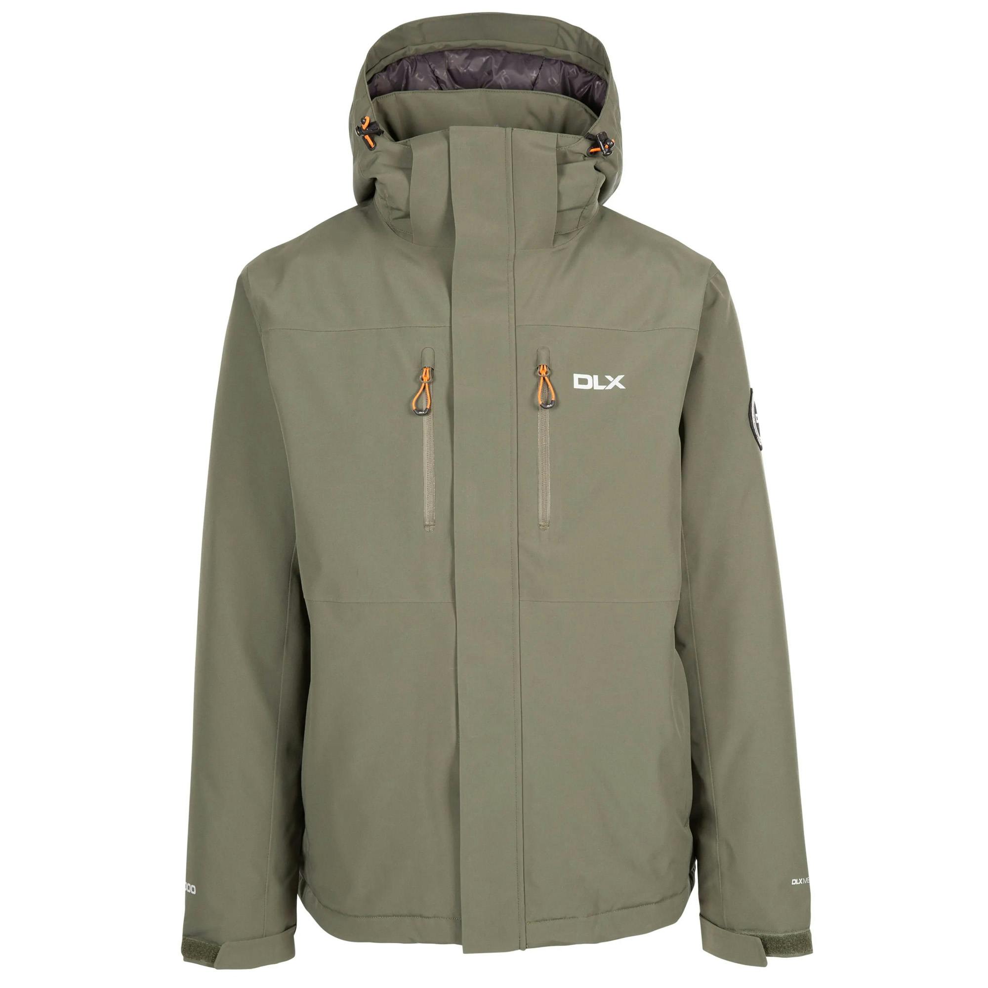 Trespass Men's Grey Oswarm Waterproof Jacket - Ivy - Xxl - Ivy - 100% Polyamide