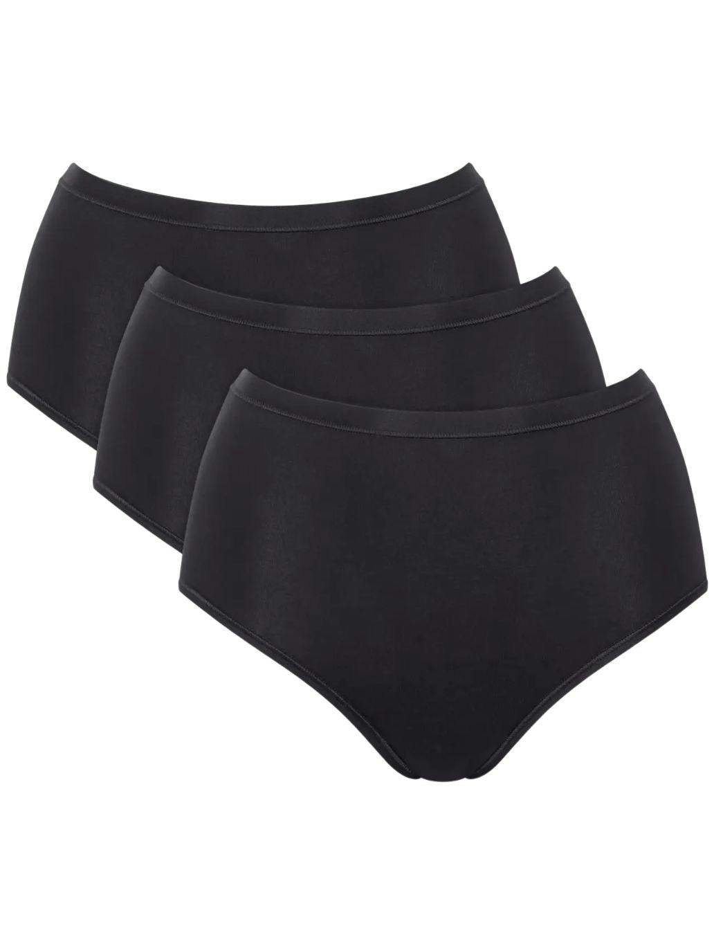 Sloggi Black Pack Of 3 Go Cotton High Waist Briefs - Image 4