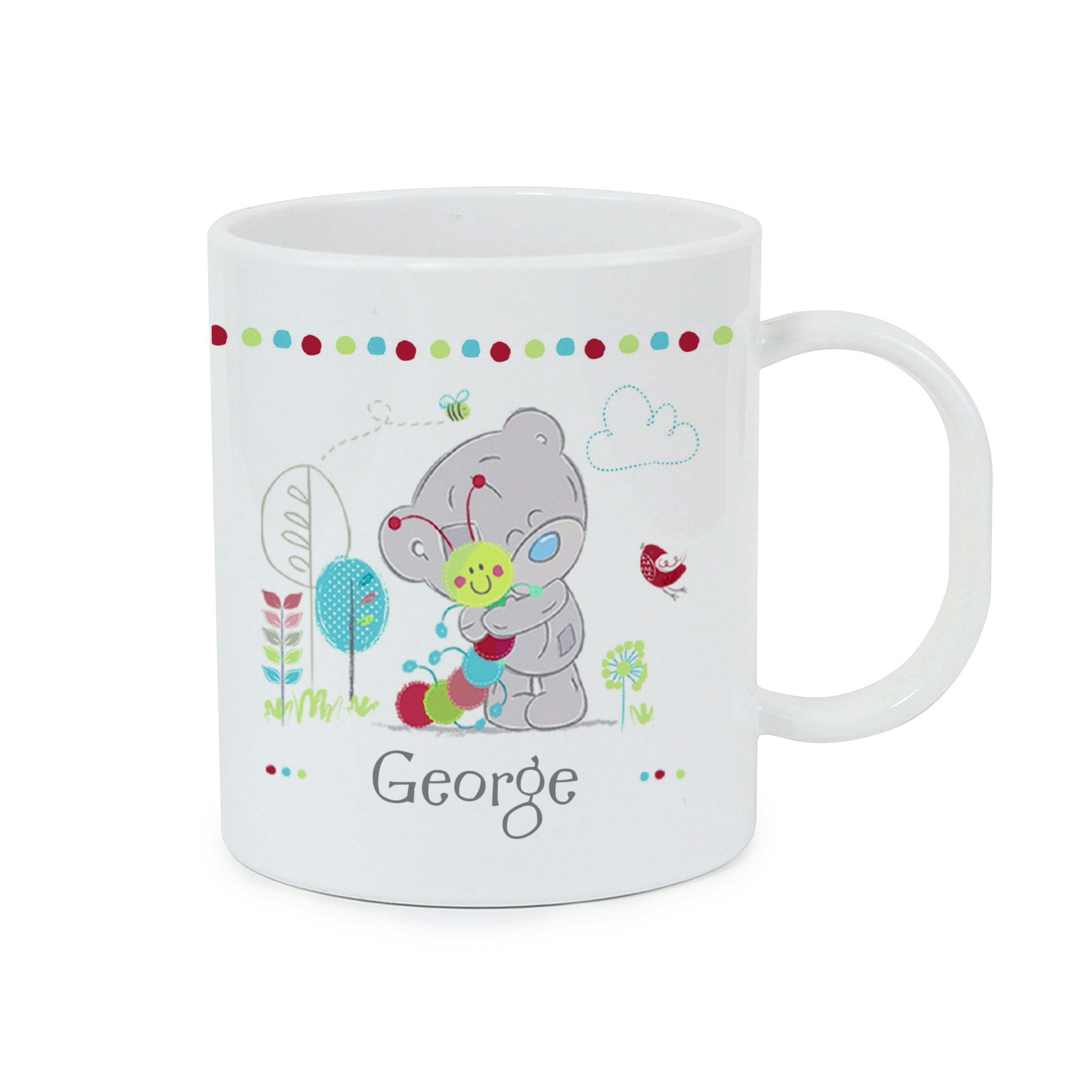 Rackhams Personalised Tiny Tatty Teddy Cuddle Bug Plastic Mug