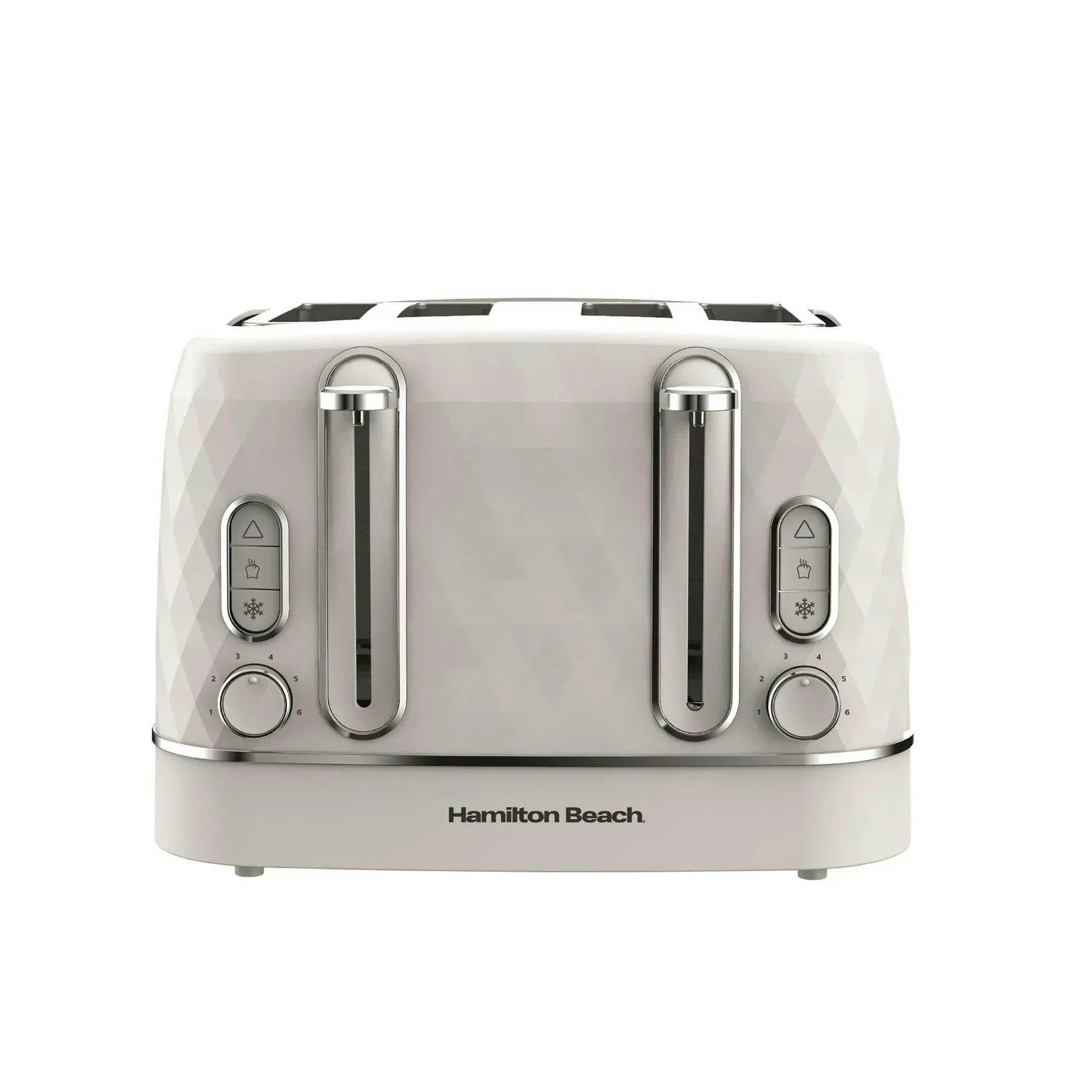Hamilton Beach Unisex White Diamond 4 Slice Toaster - Image 3