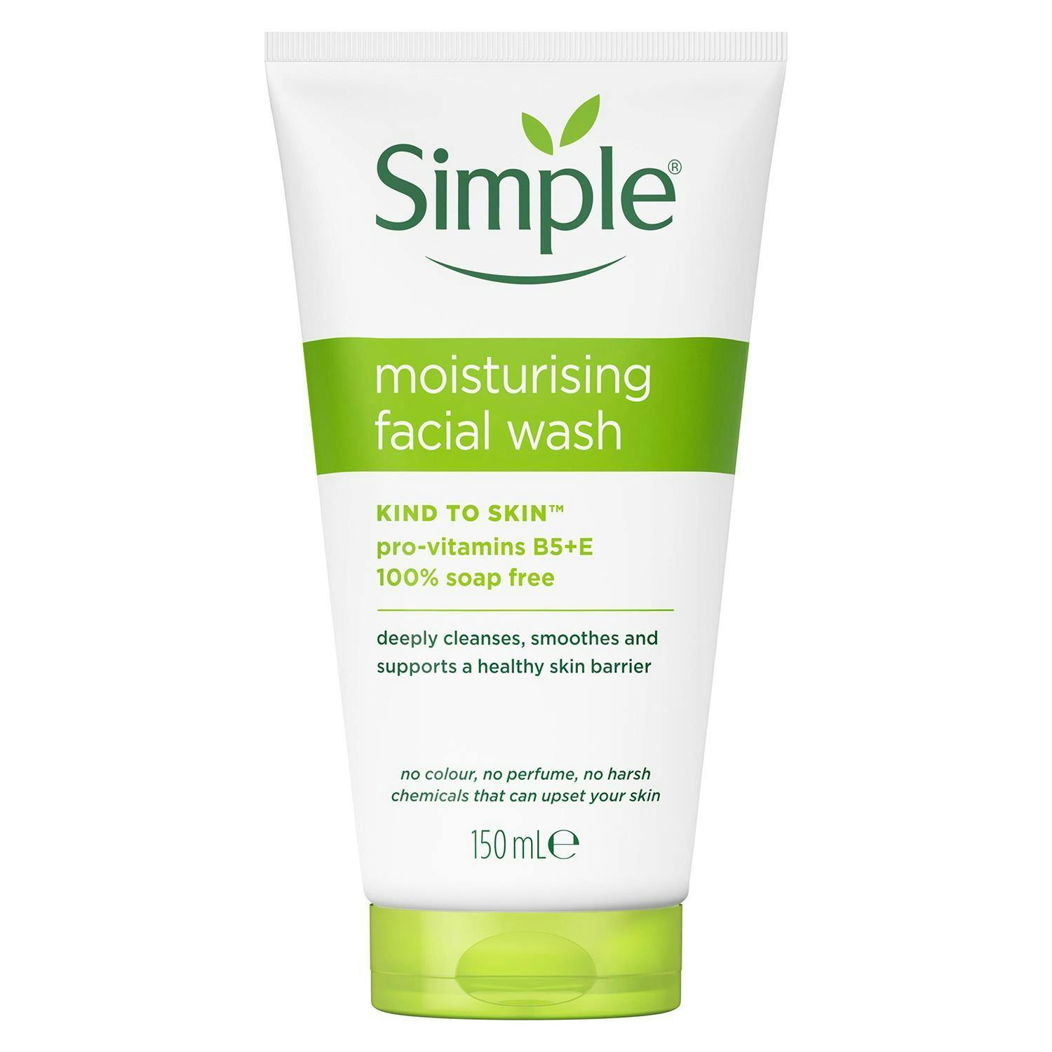 Simple Unisex White Moisturising Face Wash 2X150ml Sensitive In | Size: 150Ml - Image 4