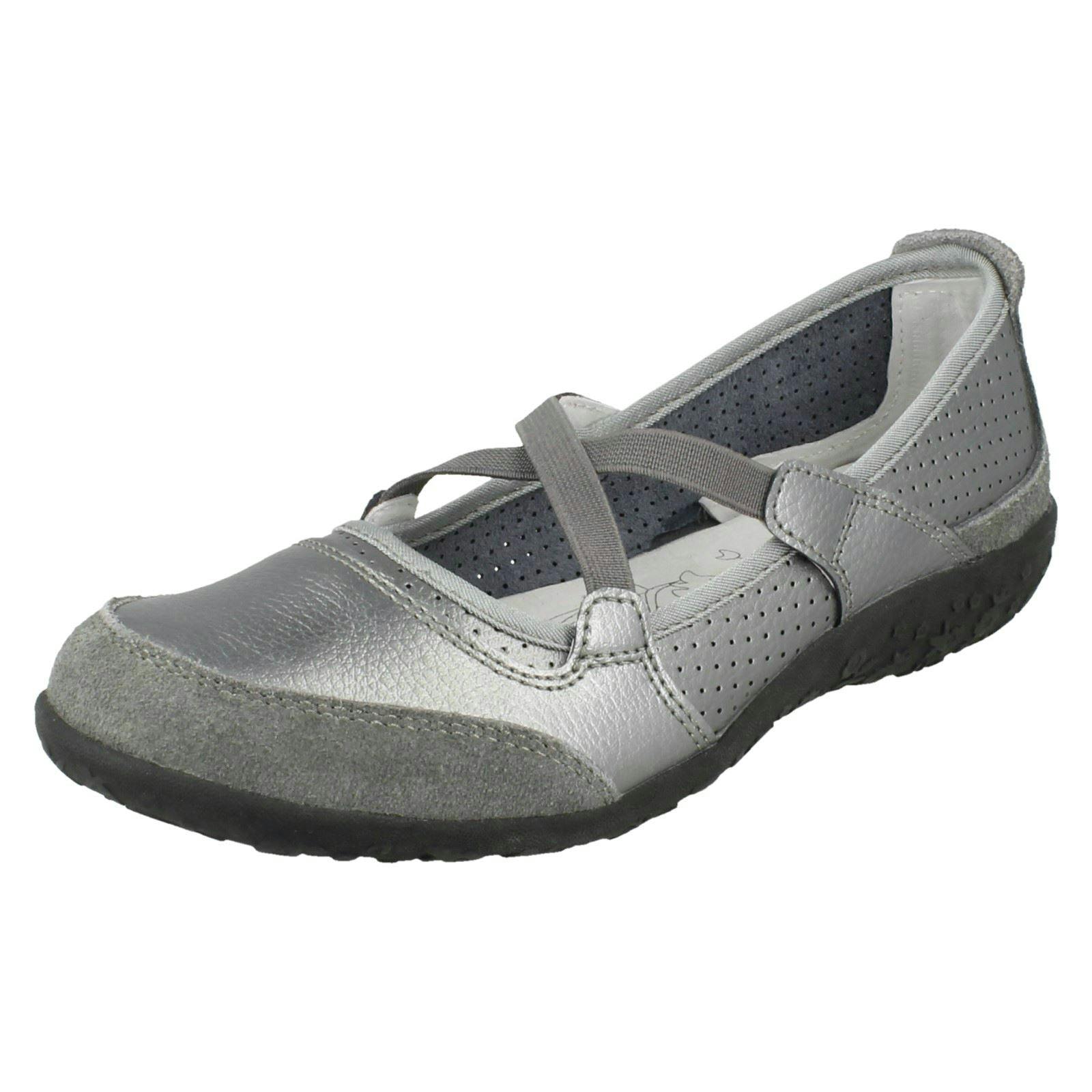 Down To Earth Women's Elastic Cross Strap Pumps - Pewter - Uk 6