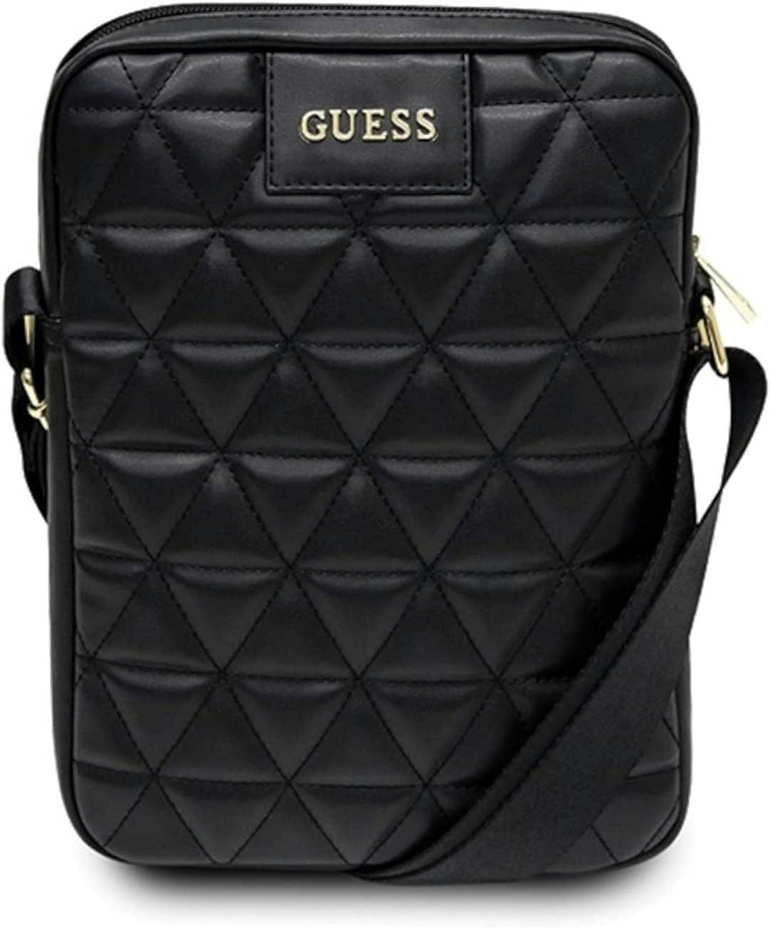 Guess Black Torba 10" Quilted Tablet Bag - Gutb10qlbk