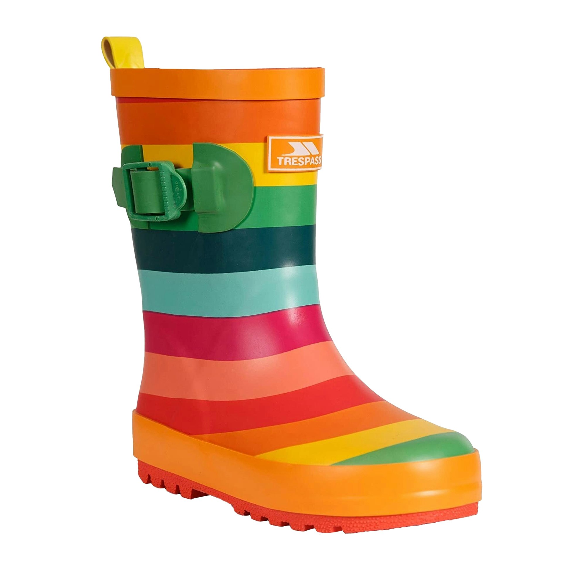 Trespass Childrens/Kids Puddle Wellington Boots - Multicoloured Stripe - Multicoloured Stripe - Size 1 Uk
