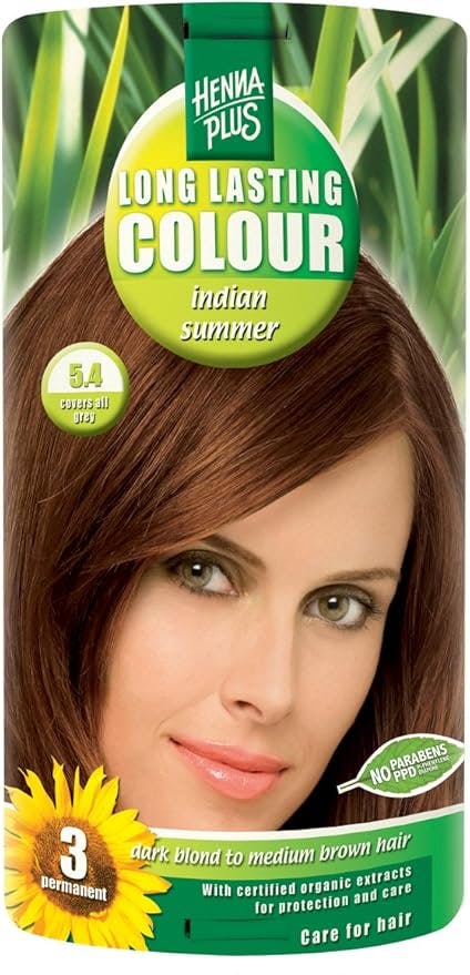 Henna Plus Golden/Amber Hennaplus Long Lasting Colour Indian Summer 5.4