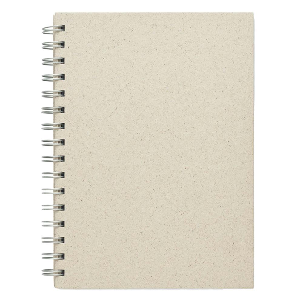 Midocean Beige Grass Book A5 Notebook - 1.5Cm X 21Cm X 15Cm