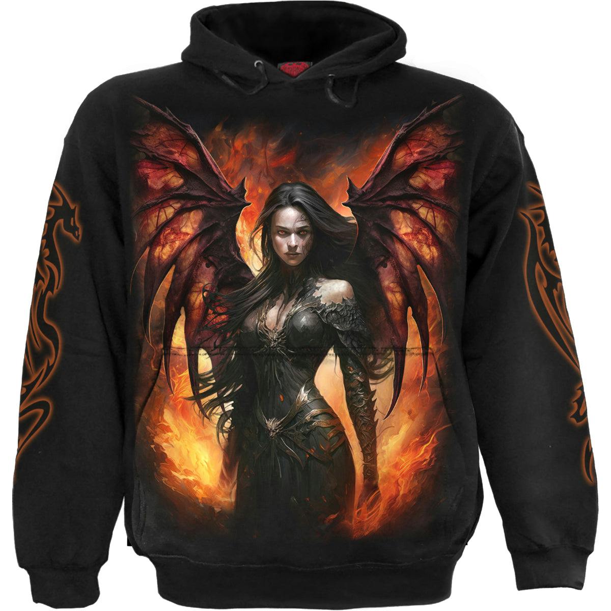 Spiral Unisex Black Draco Queen Hoody | Size: Xl - Image 2