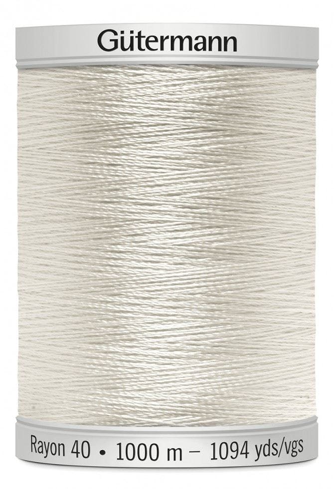 Gutermann No 40 Sulky Rayon Embroidery Thread 1000M Rayon Thread Suitable For Embroidery - 1071 - 1000 Metres